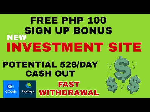 Free PHP 100 GCASH/PAYMAYA  cashout EARNINGS per day PHP 528 INVESTMENT SITE CHECK it now