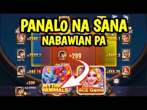 NAKA JACKPOT NA SANA NABAWIAN PA || ACE GAME || MYTHICAL ANIMALS || FREE GCASH EARNING APP