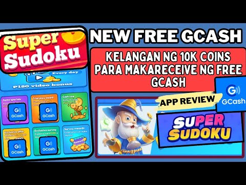 NEW FREE GCASH: SUPER SUDOKU APP(LIBRE PAYPAL AT GCASH#makemoneyonline#earnmoney