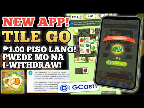 NEW LEGIT EARNING APP 2024: TILE GO App | P1 lang kakawithdraw ka na | Just Play Match 3 Puzzle Game