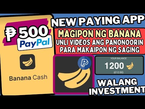 NEW PAYING APP 2024:LIBRENG 500 PESOS(MAG IPON LANG NG SAGING)BANANA CASH APP|NO INVITE|live payout