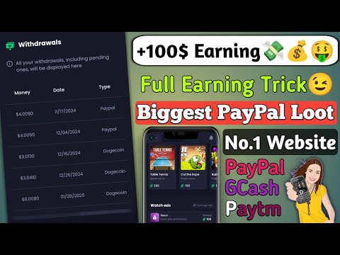 +100$ Earning Website Of 2025 | No.1 Paypal earning app | Biggest PayPal Loot Of 2025 | GCash,Paypal