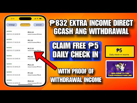 ₱832 GCASH WITHDRAWAL AGAD EXTRA INCOME DAILY | CLAIM FREE ₱5 DAILY | PAANO BA TUTORIAL?