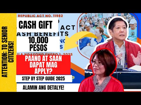 ⛔ TO SENIOR CITIZENS! CASH GIFT 10,000 PESOS! PAANO AT SAAN MAG AAPLY? STEP BY STEP GUIDE 2025!