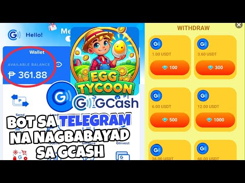 EGG TYCOON BOT? MAY FREE ₱100 GCASH! MAG AALAGA KA LANG NG MANOK KIKITA KANA | LIVE WITHDRAWAL