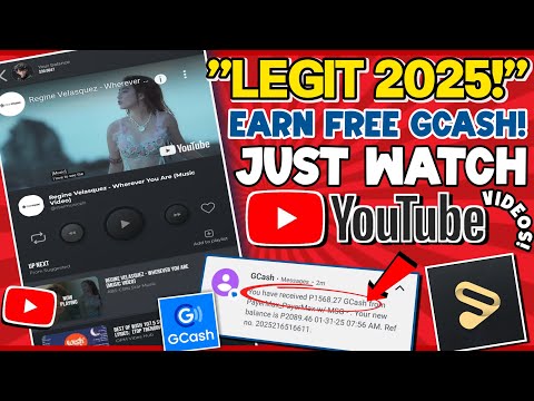 FREE GCASH ₱1,568.27 KUMITA SA PANONOOD NG YOUTUBE VIDEOS! | LEGIT EARNING APP GCASH 2025