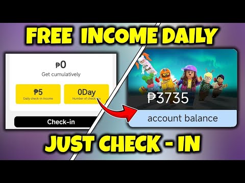 Free Income Daily (₱5 every claim) Withdrawable to gcash no investment required