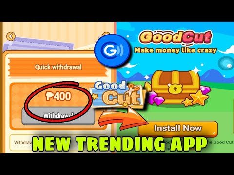 NEW EARNING APP GOODCUT APP TIPS AND TRICKS FREE ₱400 LEGIT NEW APP 2025 #earnmoneyonline #games