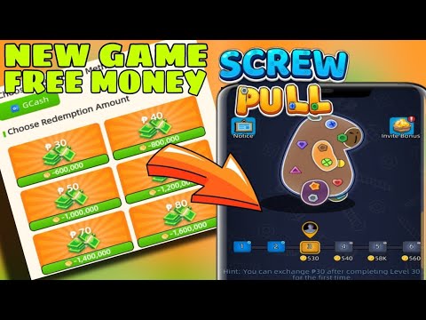 NEW TRENDING GAME FREE GCASH DAILY SCREW PULL REWARDS APP TRICKS TIPS  #earnmoneyonline #paanokumita