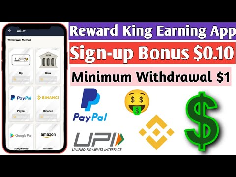 Reward King App | New Best PayPal Earning Apps | PayPal Earning App Instant Payment in 2025