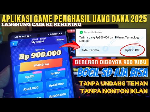 TERBUKTI LANGSUNG CAIR.! Aplikasi Penghasil Saldo Dana Tercepat 2025 – Game Penghasil Uang 2025