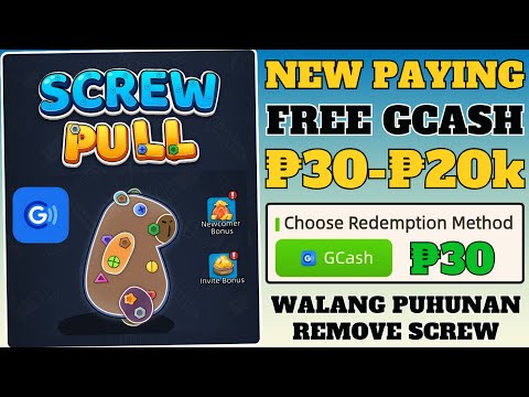 WOW!NEW INCOME=KUMITA NG FREE ₱30 TO ₱20K | BAGONG FREE GCASH APP_SCREW PULL APP#legitmoneymakingapp