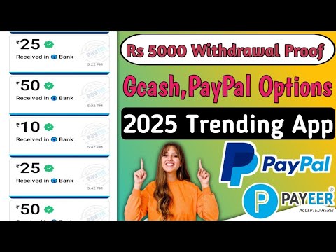 0.10$ Instant Withdrawal | GCash,PayPal earning app of 2025 | Make Money Online From Apps |