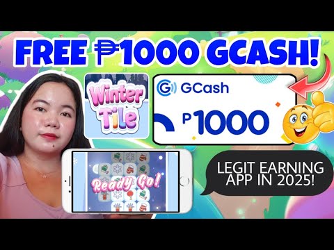 Earn Free ₱100 up to ₱1000 Direct Gcash • New Earnings • Winter Tile Legit App 2025