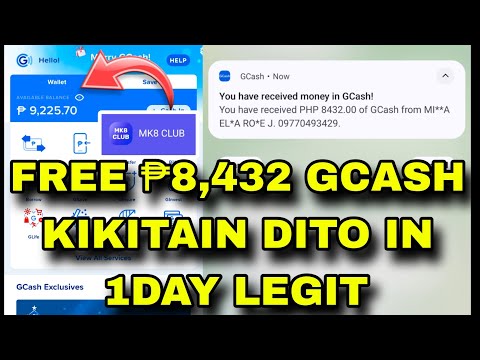 FREE GCASH ₱8,432 RECEIVE AGAD PALDO DITO 1 DAY INCOME LEGIT EARNING APP 2025 GCASH