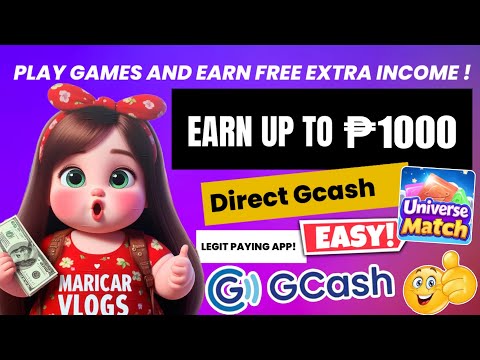 Just Tap tap your phone to Earn ₱1000 Gcash For Free • Universe Match Puzzle Game Legit App