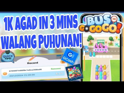 KUMITA NANG LIBRE UNLI GCASH SA APP NATO!! (Bus Gogogo PlaytoEarn 2025)