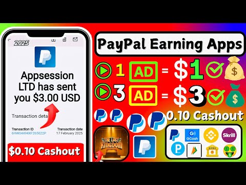 Minimum Withdraw $0.10 Only 🤑| New PayPal Cash Earning App 2025 | Earn PayPal Money Upto $83 Daily 🔥