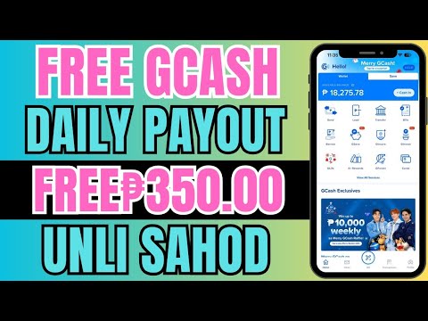 WALANG PUHUNAN DAILY PAYOUT FREE GCASH ₱350.00 LEGIT AND EASY MONEY DIRECT SA GCASH APP MISMO