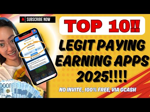 TOP 10 LEGIT EARNING APPS 2025 NO INVITES, 100% FREE VIA GCASH PAYOUT